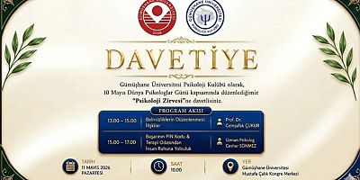 Gümüşhane’de Dünya Psikologlar Günü’ne Özel “Psikoloji Zirvesi” Düzenlenecek