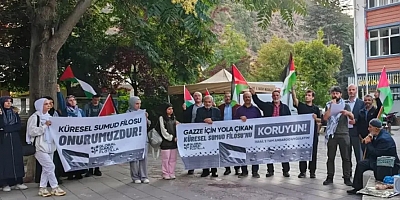 Gümüşhane’de Filistin Dostlarından Sumud Filosuna Destek Çağrısı