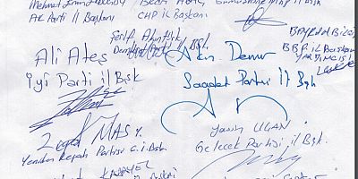 Gümüşhane’de iktidar ve muhalefet partileri Filistin için birleşti