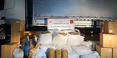 Gümüşhane’de Jandarma ekipleri 644 kilogram kaçak tütün ele geçirdi