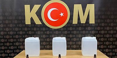 Gümüşhane’de kaçak alkol operasyonu