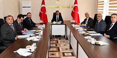 Gümüşhane’de “Kırsal Alanda Kamu Altyapı Yatırımları” ön hazırlık toplantısı yapıldı