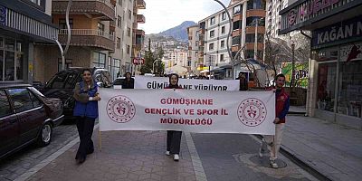 Gümüşhane’de obeziteye dikkat çekmek için yürüdüler