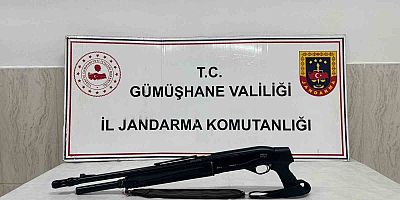 Gümüşhane’de ruhsatsız silah operasyonu