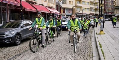 Gümüşhane’de sağlıklı yaşam için pedal çevirdiler