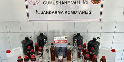Gümüşhane’de sahte alkol operasyonu