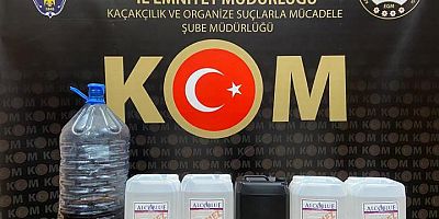 Gümüşhane’de sahte içki operasyonunda 1 kişi yakalandı