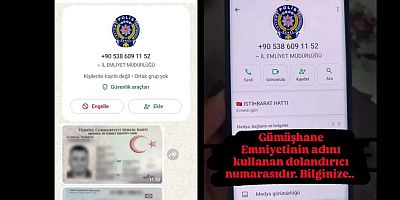 Gümüşhane’de telefonda kendini polis olarak tanıtan dolandırıcılar vatandaşları kandırmaya çalıştı