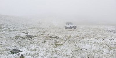 Gümüşhane’de temmuz ayında kar sürprizi