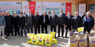 Gümüşhane’de üreticilere 3,5 milyon TL’lik fidan ve tohum dağıtıldı
