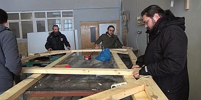 Gümüşhane’de Üretilen Ahşap Prefabrik Evler Deprem Bölgesine gönderilecek