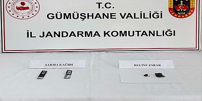 Gümüşhane’de uyuşturucu operasyonu