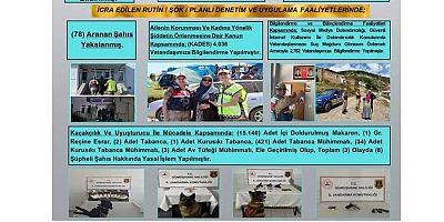 Gümüşhane Jandarmasından Huzur Operasyonu: 78 Şüpheli Yakalanarak Adliyeye Sevk Edildi