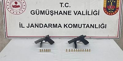Gümüşhane Kürtün'de Ruhsatsız Silah Operasyonu: 2 Tabanca Ele Geçirildi