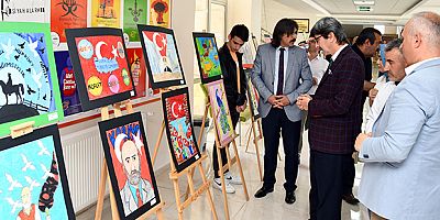 GÜMÜŞHANE LİSESİ’NDE RESİM SERGİSİ