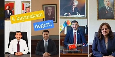 Gümüşhane'nin 4 İlçesinde Kaymakamlar Değişti;