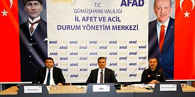 Gümüşhane’nin afet müdahale planları yenilendi