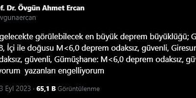 Gümüşhane'nin deprem riskini açıkladı!