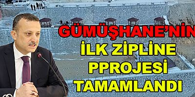 GÜMÜŞHANE’NİN İLK ZİPLİNE PPROJESİ TAMAMLANDI