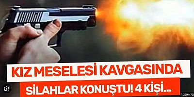 Gümüşhane’nin Kürtün ilçesinde kız meselesi nedeniyle çıkan tartışmada silahlar konuştu. Kavgada 4 kişi yaralandı.