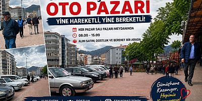 Gümüşhane Oto Pazarı Yine Hareketliydi