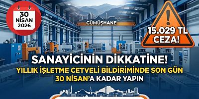 Gümüşhane Sanayicisine Kritik ’30 Nisan’ Hatırlatması