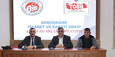 GÜMÜŞHANE TİCARET VE SANAYİ ODASI KASIM AYI MECLİS TOPLANTISI GERÇEKLEŞTİRİLDİ