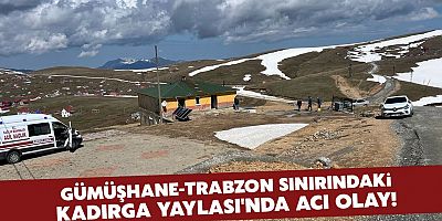 Gümüşhane-Trabzon Sınırındaki Kadırga Yaylası'nda Acı Olay! Ölü Bulundu!