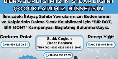 Gümüşhane Ülkü Ocakları’ndan Gönül Seferberliği: “Bir Bot Bir Mont”