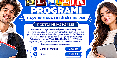 Gümüşhane Üniversitesi İŞKUR Gençlik Programı Başvuruları Başladı!