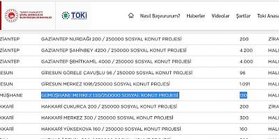 Gümüşhane’ye 130 Konut Yapılacak
