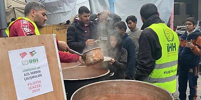 Gümüşhaneli bağışçıların katkısıyla Gazze’de yemek dağıtımları sürüyor