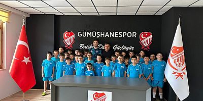 Gümüşhaneli çocuklar Gümüşhanespor tesislerinde misafir ediliyor