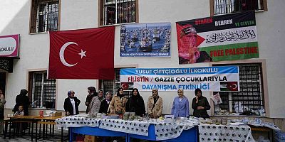 Gümüşhaneli miniklerden Sumud Filosu’na destek