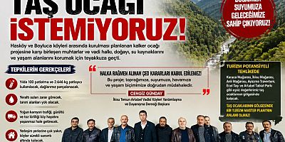 İkisu Vadisi’nde Taş Ocağı Tepkisi: “Yaşam Alanlarımızı Korumakta Kararlıyız”