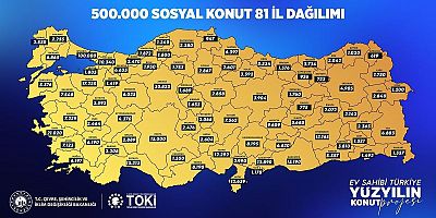 İl İl Sosyal Konut Sayısı Belli Oldu! 