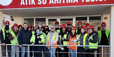 İş Sağlığı ön lisans öğrencileri Arıtma Tesisi Ziyaret etti