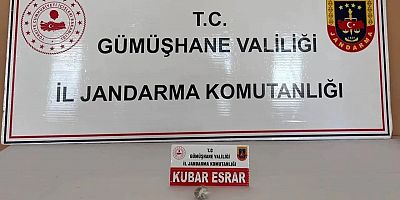 Jandarma’dan Şiran'da uyuşturucu operasyonu