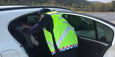 Jandarma ekiplerinden çocuk koltuğu bilgilendirmesi
