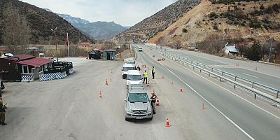 JANDARMADAN DRONE İLE DENETİM 