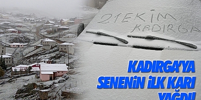 Kadırga Yaylası Güne Kar Beyazı ile Uyandı.