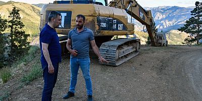 Karaca Mağarası-Limni Gölü bağlantı yolunda çalışmalar devam ediyor
