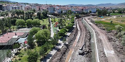 Kaş Beldesi 2. Kısım İkmali” taşkın kontrol inşaatı devam etmektedir.