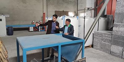 Kaymakam Semiz, TUNAPOR EPS fabrikasını ziyaret etti