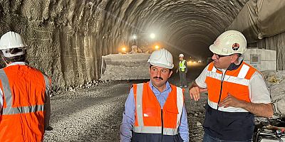 KAYMAKAM YILMAZ PEKÜN TÜNELİ İNCELEDİ
