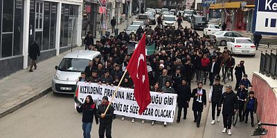 Kelkit’te Filistin bilinci yürüyüşü