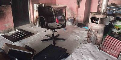 Kelkit’te sobaya dökülen tiner parladı: 1 kişi ağır yaralandı