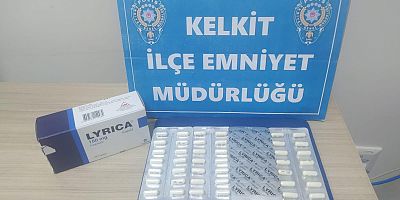 Kelkitte Sentetik Ecza maddesi ele geçirilmiştir. 	