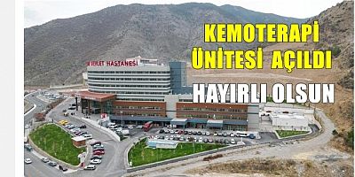 Kemoterapi Ünitesi Hakkında Bilgi Verdi