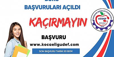 Kocaeli GÜDEF’in burs başvuruları başladı
